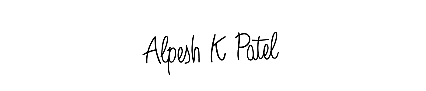 Once you've used our free online signature maker to create your best signature Angelique-Rose-font-FFP style, it's time to enjoy all of the benefits that Alpesh K Patel name signing documents. Alpesh K Patel signature style 5 images and pictures png
