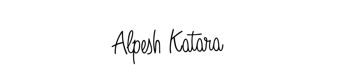 Alpesh Katara stylish signature style. Best Handwritten Sign (Angelique-Rose-font-FFP) for my name. Handwritten Signature Collection Ideas for my name Alpesh Katara. Alpesh Katara signature style 5 images and pictures png