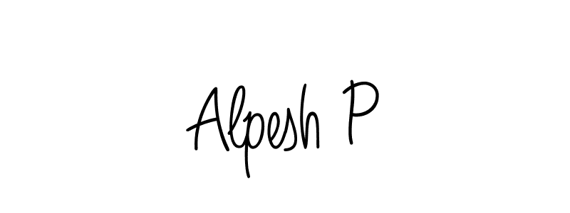 Make a beautiful signature design for name Alpesh P. Use this online signature maker to create a handwritten signature for free. Alpesh P signature style 5 images and pictures png