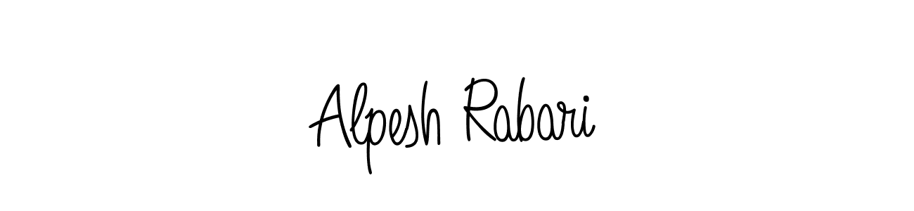 Here are the top 10 professional signature styles for the name Alpesh Rabari. These are the best autograph styles you can use for your name. Alpesh Rabari signature style 5 images and pictures png