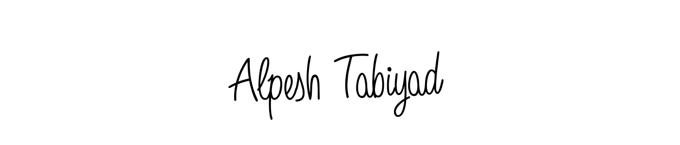 Make a short Alpesh Tabiyad signature style. Manage your documents anywhere anytime using Angelique-Rose-font-FFP. Create and add eSignatures, submit forms, share and send files easily. Alpesh Tabiyad signature style 5 images and pictures png