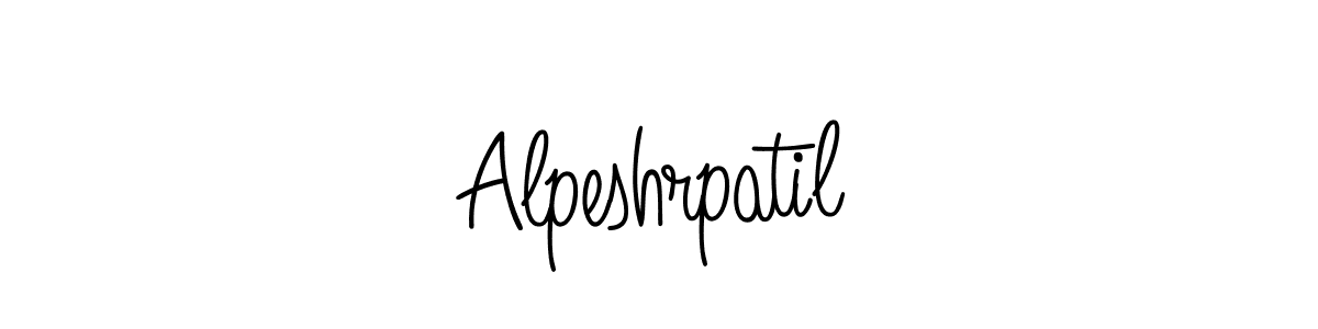 How to make Alpeshrpatil name signature. Use Angelique-Rose-font-FFP style for creating short signs online. This is the latest handwritten sign. Alpeshrpatil signature style 5 images and pictures png