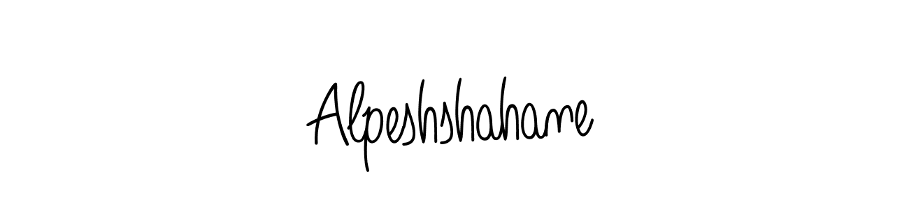 Design your own signature with our free online signature maker. With this signature software, you can create a handwritten (Angelique-Rose-font-FFP) signature for name Alpeshshahane. Alpeshshahane signature style 5 images and pictures png