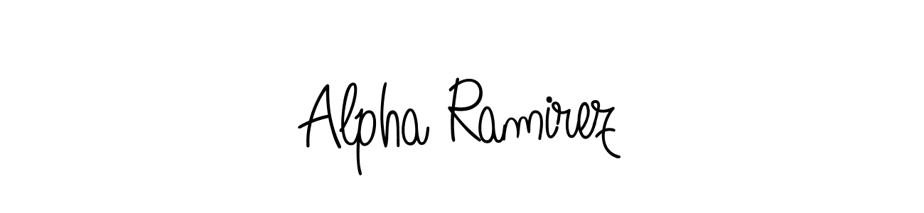 Make a beautiful signature design for name Alpha Ramirez. With this signature (Angelique-Rose-font-FFP) style, you can create a handwritten signature for free. Alpha Ramirez signature style 5 images and pictures png