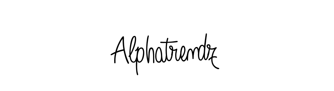 Use a signature maker to create a handwritten signature online. With this signature software, you can design (Angelique-Rose-font-FFP) your own signature for name Alphatrendz. Alphatrendz signature style 5 images and pictures png