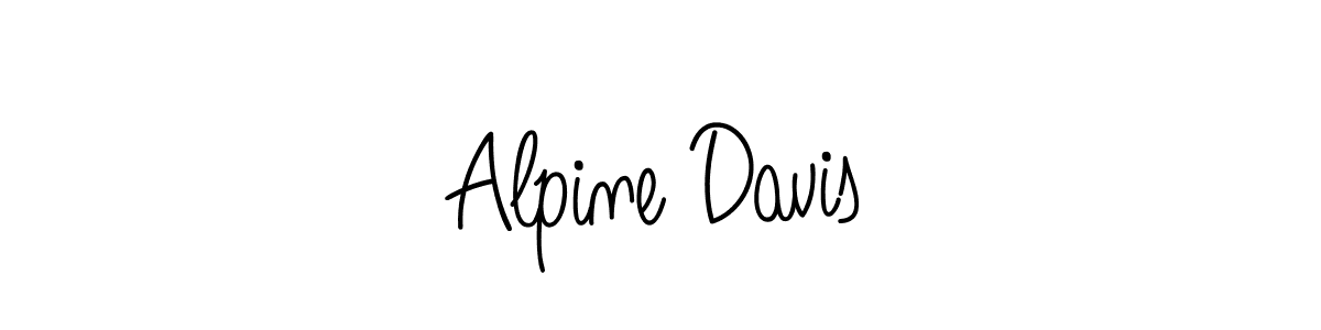 How to make Alpine Davis signature? Angelique-Rose-font-FFP is a professional autograph style. Create handwritten signature for Alpine Davis name. Alpine Davis signature style 5 images and pictures png