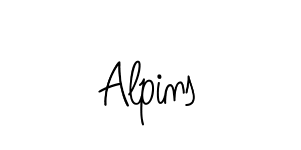 It looks lik you need a new signature style for name Alpins. Design unique handwritten (Angelique-Rose-font-FFP) signature with our free signature maker in just a few clicks. Alpins signature style 5 images and pictures png