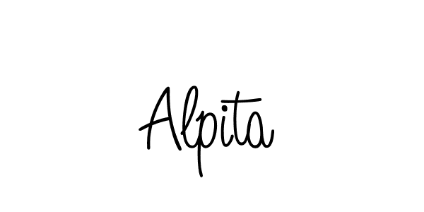 if you are searching for the best signature style for your name Alpita. so please give up your signature search. here we have designed multiple signature styles  using Angelique-Rose-font-FFP. Alpita signature style 5 images and pictures png