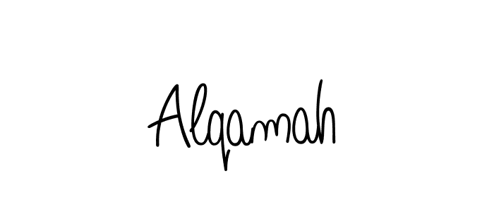 if you are searching for the best signature style for your name Alqamah. so please give up your signature search. here we have designed multiple signature styles  using Angelique-Rose-font-FFP. Alqamah signature style 5 images and pictures png