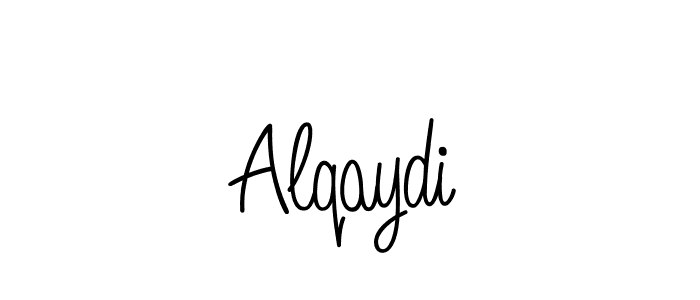 You should practise on your own different ways (Angelique-Rose-font-FFP) to write your name (Alqaydi) in signature. don't let someone else do it for you. Alqaydi signature style 5 images and pictures png