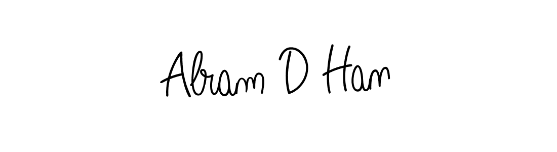 Make a beautiful signature design for name Alram D Han. With this signature (Angelique-Rose-font-FFP) style, you can create a handwritten signature for free. Alram D Han signature style 5 images and pictures png