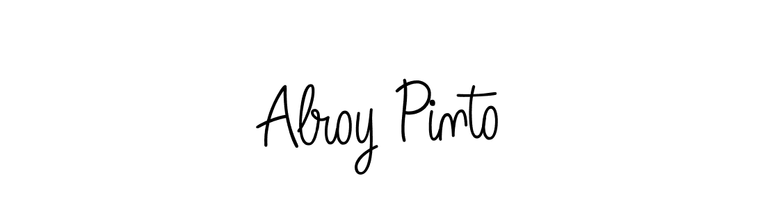 Make a beautiful signature design for name Alroy Pinto. With this signature (Angelique-Rose-font-FFP) style, you can create a handwritten signature for free. Alroy Pinto signature style 5 images and pictures png