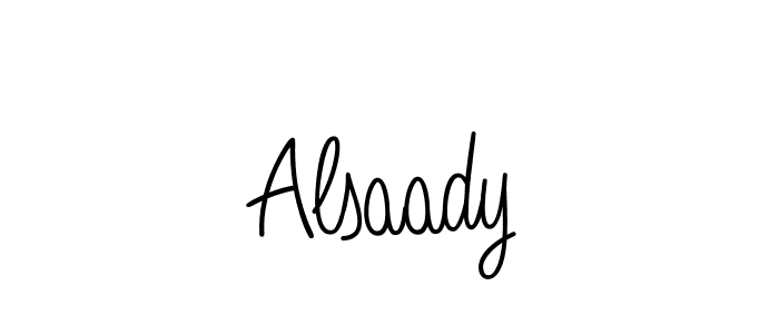 Also we have Alsaady name is the best signature style. Create professional handwritten signature collection using Angelique-Rose-font-FFP autograph style. Alsaady signature style 5 images and pictures png