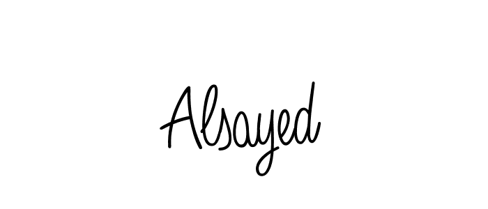 You should practise on your own different ways (Angelique-Rose-font-FFP) to write your name (Alsayed) in signature. don't let someone else do it for you. Alsayed signature style 5 images and pictures png