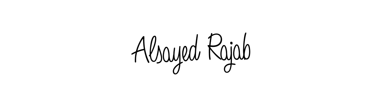 How to make Alsayed Rajab name signature. Use Angelique-Rose-font-FFP style for creating short signs online. This is the latest handwritten sign. Alsayed Rajab signature style 5 images and pictures png