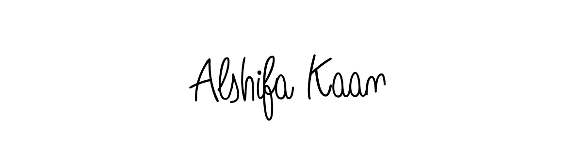 Angelique-Rose-font-FFP is a professional signature style that is perfect for those who want to add a touch of class to their signature. It is also a great choice for those who want to make their signature more unique. Get Alshifa Kaan name to fancy signature for free. Alshifa Kaan signature style 5 images and pictures png
