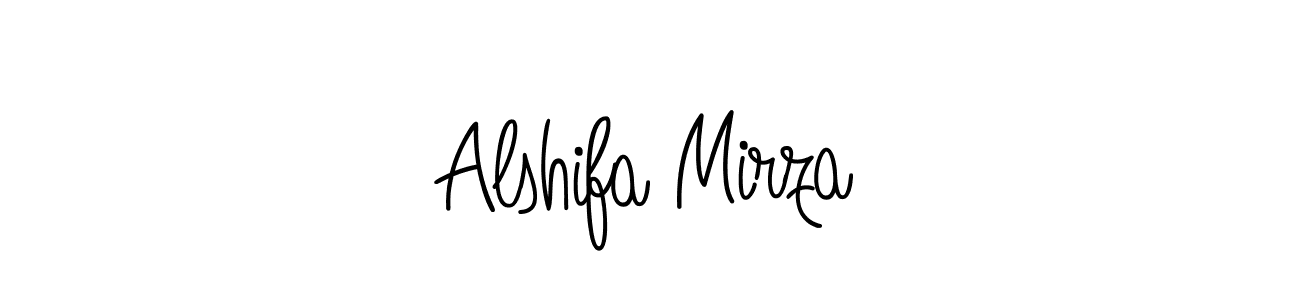 if you are searching for the best signature style for your name Alshifa Mirza. so please give up your signature search. here we have designed multiple signature styles  using Angelique-Rose-font-FFP. Alshifa Mirza signature style 5 images and pictures png
