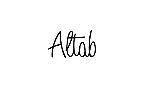 You should practise on your own different ways (Angelique-Rose-font-FFP) to write your name (Altab) in signature. don't let someone else do it for you. Altab signature style 5 images and pictures png