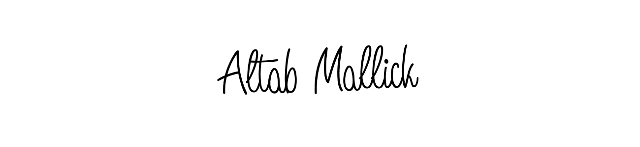 Angelique-Rose-font-FFP is a professional signature style that is perfect for those who want to add a touch of class to their signature. It is also a great choice for those who want to make their signature more unique. Get Altab Mallick name to fancy signature for free. Altab Mallick signature style 5 images and pictures png
