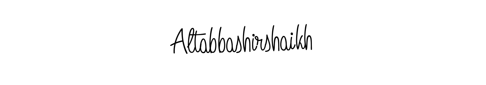 Design your own signature with our free online signature maker. With this signature software, you can create a handwritten (Angelique-Rose-font-FFP) signature for name Altabbashirshaikh. Altabbashirshaikh signature style 5 images and pictures png
