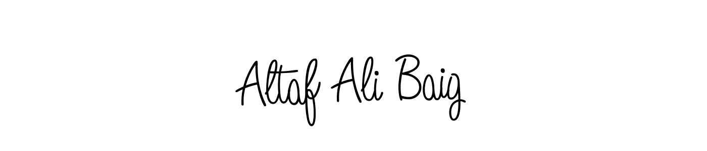 Altaf Ali Baig stylish signature style. Best Handwritten Sign (Angelique-Rose-font-FFP) for my name. Handwritten Signature Collection Ideas for my name Altaf Ali Baig. Altaf Ali Baig signature style 5 images and pictures png