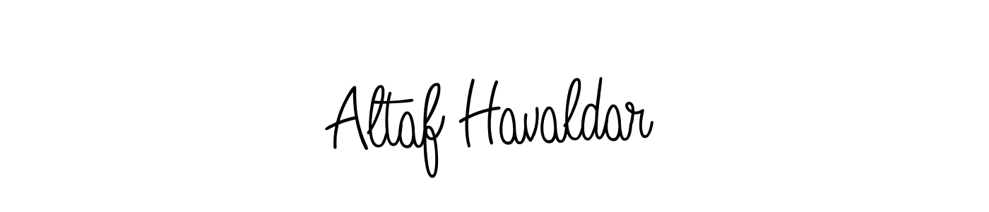 You should practise on your own different ways (Angelique-Rose-font-FFP) to write your name (Altaf Havaldar) in signature. don't let someone else do it for you. Altaf Havaldar signature style 5 images and pictures png