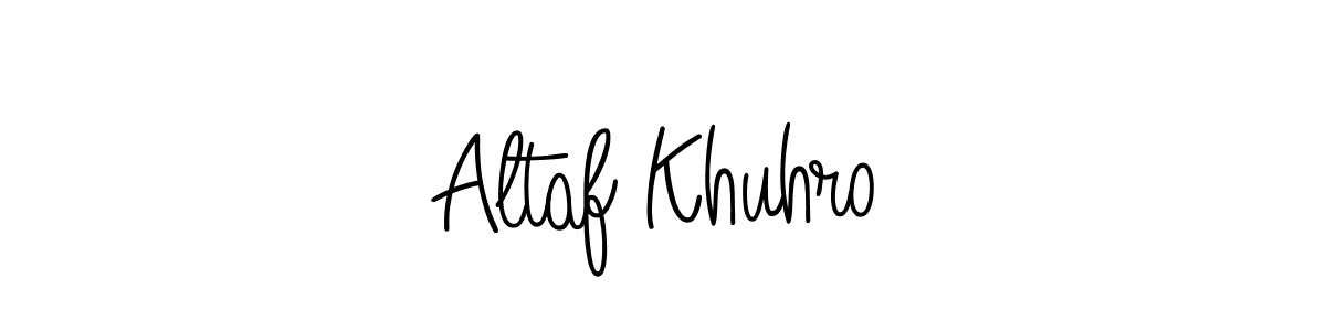 Use a signature maker to create a handwritten signature online. With this signature software, you can design (Angelique-Rose-font-FFP) your own signature for name Altaf Khuhro. Altaf Khuhro signature style 5 images and pictures png