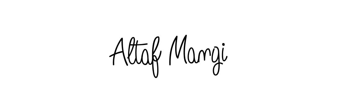 How to Draw Altaf Mangi signature style? Angelique-Rose-font-FFP is a latest design signature styles for name Altaf Mangi. Altaf Mangi signature style 5 images and pictures png