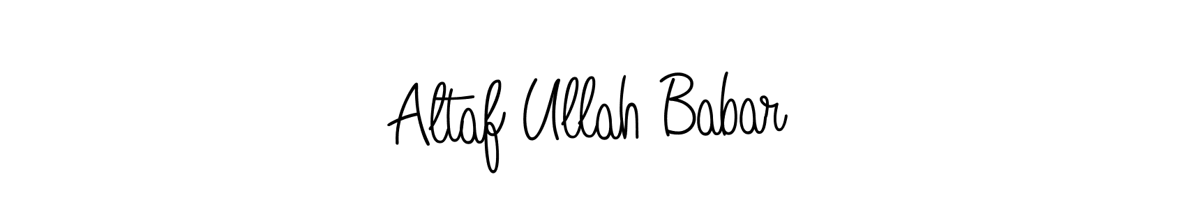 The best way (Angelique-Rose-font-FFP) to make a short signature is to pick only two or three words in your name. The name Altaf Ullah Babar include a total of six letters. For converting this name. Altaf Ullah Babar signature style 5 images and pictures png