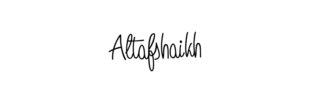 Use a signature maker to create a handwritten signature online. With this signature software, you can design (Angelique-Rose-font-FFP) your own signature for name Altafshaikh. Altafshaikh signature style 5 images and pictures png