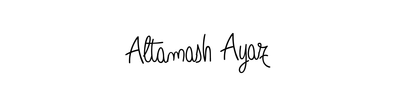 Check out images of Autograph of Altamash Ayaz name. Actor Altamash Ayaz Signature Style. Angelique-Rose-font-FFP is a professional sign style online. Altamash Ayaz signature style 5 images and pictures png