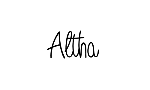 It looks lik you need a new signature style for name Altha. Design unique handwritten (Angelique-Rose-font-FFP) signature with our free signature maker in just a few clicks. Altha signature style 5 images and pictures png