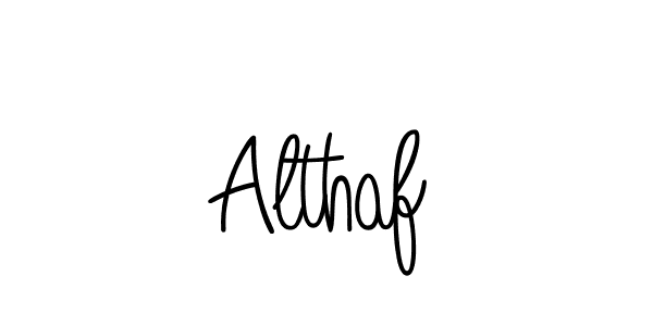 Use a signature maker to create a handwritten signature online. With this signature software, you can design (Angelique-Rose-font-FFP) your own signature for name Althaf. Althaf signature style 5 images and pictures png