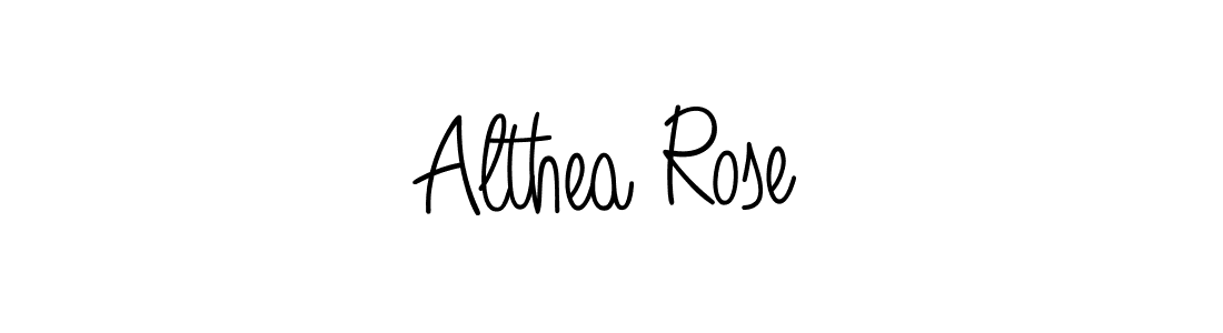 Althea Rose stylish signature style. Best Handwritten Sign (Angelique-Rose-font-FFP) for my name. Handwritten Signature Collection Ideas for my name Althea Rose. Althea Rose signature style 5 images and pictures png