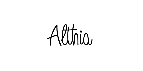 Use a signature maker to create a handwritten signature online. With this signature software, you can design (Angelique-Rose-font-FFP) your own signature for name Althia. Althia signature style 5 images and pictures png
