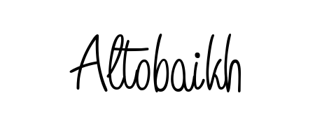 The Angelique-Rose-font-FFP signature style provides a bold statement for name Altobaikh. Designed for business owners, executives, and leaders. Altobaikh signature style 5 images and pictures png