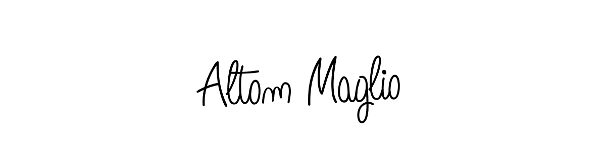Check out images of Autograph of Altom Maglio name. Actor Altom Maglio Signature Style. Angelique-Rose-font-FFP is a professional sign style online. Altom Maglio signature style 5 images and pictures png