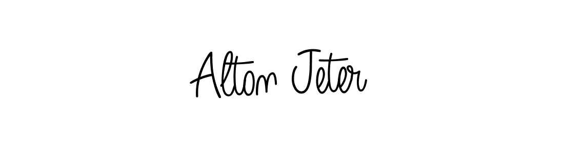 Alton Jeter stylish signature style. Best Handwritten Sign (Angelique-Rose-font-FFP) for my name. Handwritten Signature Collection Ideas for my name Alton Jeter. Alton Jeter signature style 5 images and pictures png