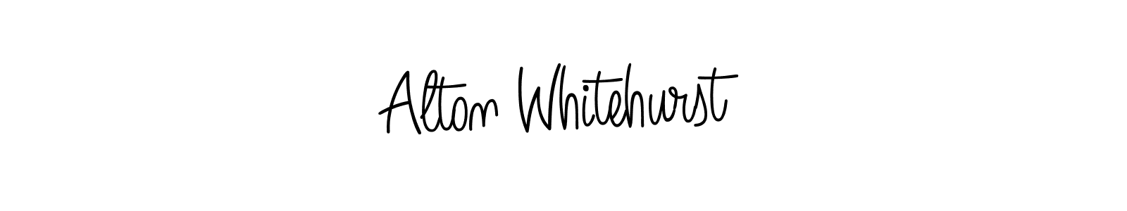 You should practise on your own different ways (Angelique-Rose-font-FFP) to write your name (Alton Whitehurst) in signature. don't let someone else do it for you. Alton Whitehurst signature style 5 images and pictures png