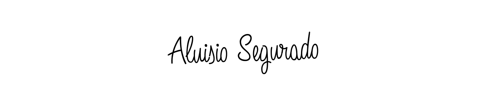 How to make Aluisio Segurado name signature. Use Angelique-Rose-font-FFP style for creating short signs online. This is the latest handwritten sign. Aluisio Segurado signature style 5 images and pictures png