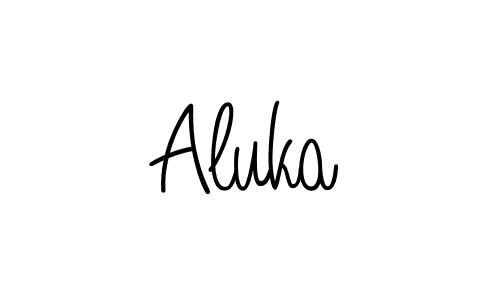 You can use this online signature creator to create a handwritten signature for the name Aluka. This is the best online autograph maker. Aluka signature style 5 images and pictures png