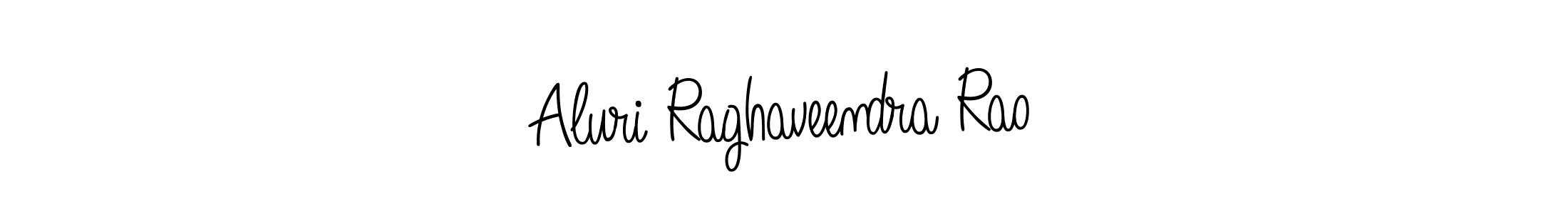 Design your own signature with our free online signature maker. With this signature software, you can create a handwritten (Angelique-Rose-font-FFP) signature for name Aluri Raghaveendra Rao. Aluri Raghaveendra Rao signature style 5 images and pictures png