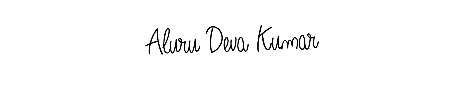 How to make Aluru Deva Kumar signature? Angelique-Rose-font-FFP is a professional autograph style. Create handwritten signature for Aluru Deva Kumar name. Aluru Deva Kumar signature style 5 images and pictures png