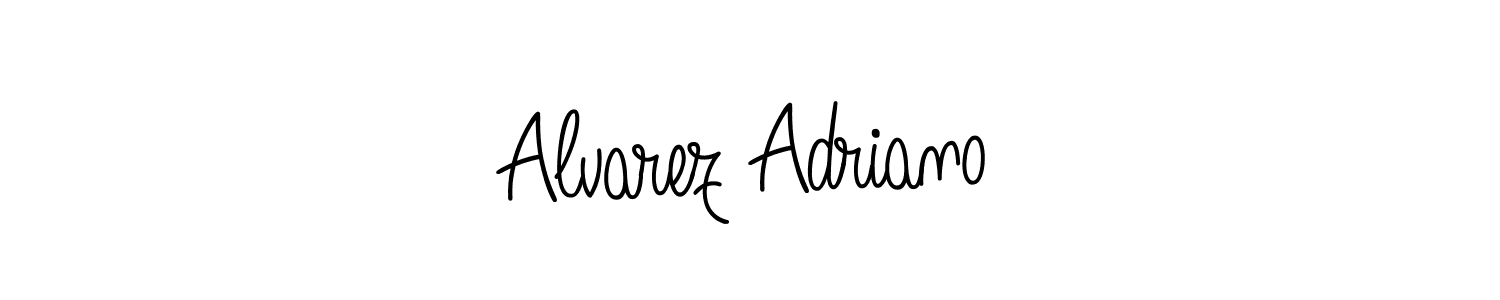 Angelique-Rose-font-FFP is a professional signature style that is perfect for those who want to add a touch of class to their signature. It is also a great choice for those who want to make their signature more unique. Get Alvarez Adriano name to fancy signature for free. Alvarez Adriano signature style 5 images and pictures png