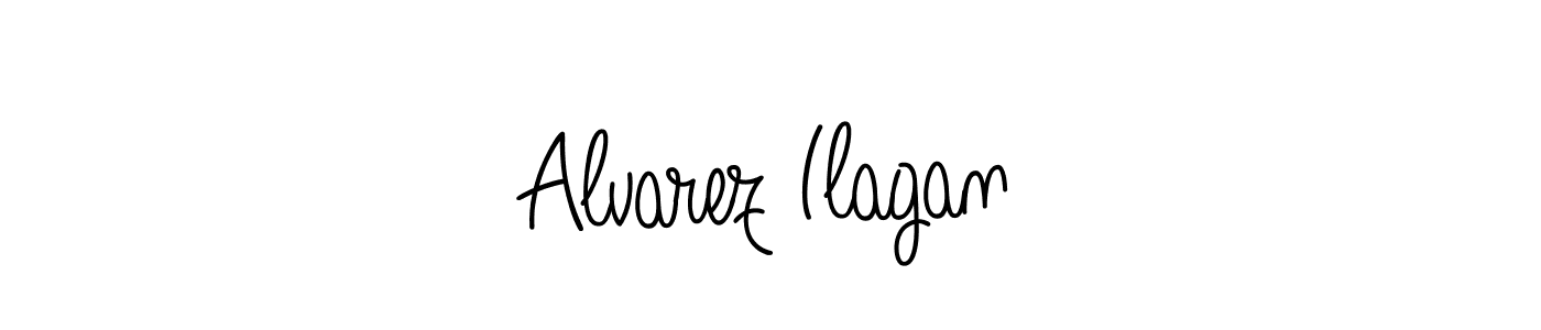 Alvarez Ilagan stylish signature style. Best Handwritten Sign (Angelique-Rose-font-FFP) for my name. Handwritten Signature Collection Ideas for my name Alvarez Ilagan. Alvarez Ilagan signature style 5 images and pictures png