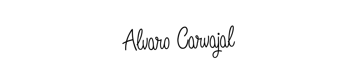 You should practise on your own different ways (Angelique-Rose-font-FFP) to write your name (Alvaro Carvajal) in signature. don't let someone else do it for you. Alvaro Carvajal signature style 5 images and pictures png