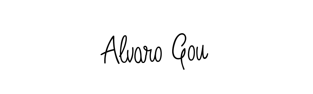 How to make Alvaro Gou name signature. Use Angelique-Rose-font-FFP style for creating short signs online. This is the latest handwritten sign. Alvaro Gou signature style 5 images and pictures png