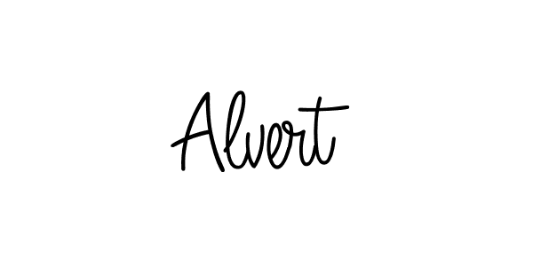 How to make Alvert name signature. Use Angelique-Rose-font-FFP style for creating short signs online. This is the latest handwritten sign. Alvert signature style 5 images and pictures png