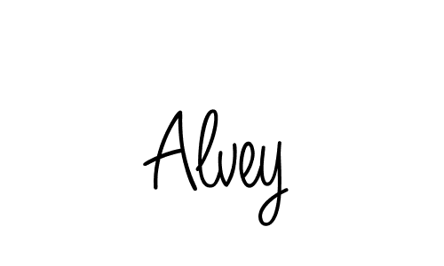 Design your own signature with our free online signature maker. With this signature software, you can create a handwritten (Angelique-Rose-font-FFP) signature for name Alvey. Alvey signature style 5 images and pictures png