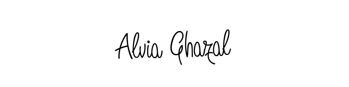 Make a beautiful signature design for name Alvia Ghazal. Use this online signature maker to create a handwritten signature for free. Alvia Ghazal signature style 5 images and pictures png
